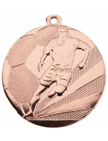 MDX012-G   Medal stalowy - PIŁKA NOŻNA - kolor złoty R-50mm