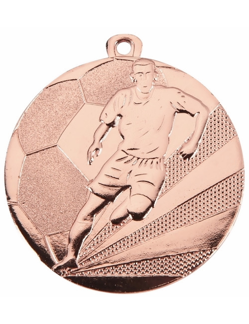 MDX012-G   Medal stalowy - PIŁKA NOŻNA - kolor złoty R-50mm