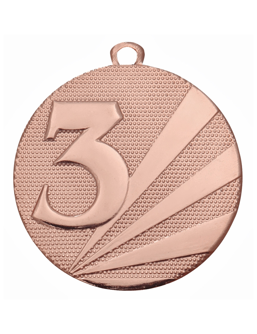 MDX013-B   Medal stalowy - III MIEJSCE - kolor brązowy R-50mm