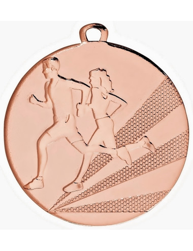 MDX014-B   Medal stalowy - BIEGI - kolor brązowy R-50mm