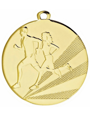 MDX014-B   Medal stalowy - BIEGI - kolor brązowy R-50mm