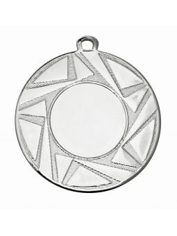 MDX112-S  Medal z miejscem na wklejkę kolor srebrny R-50mm insert-25mm, IRON