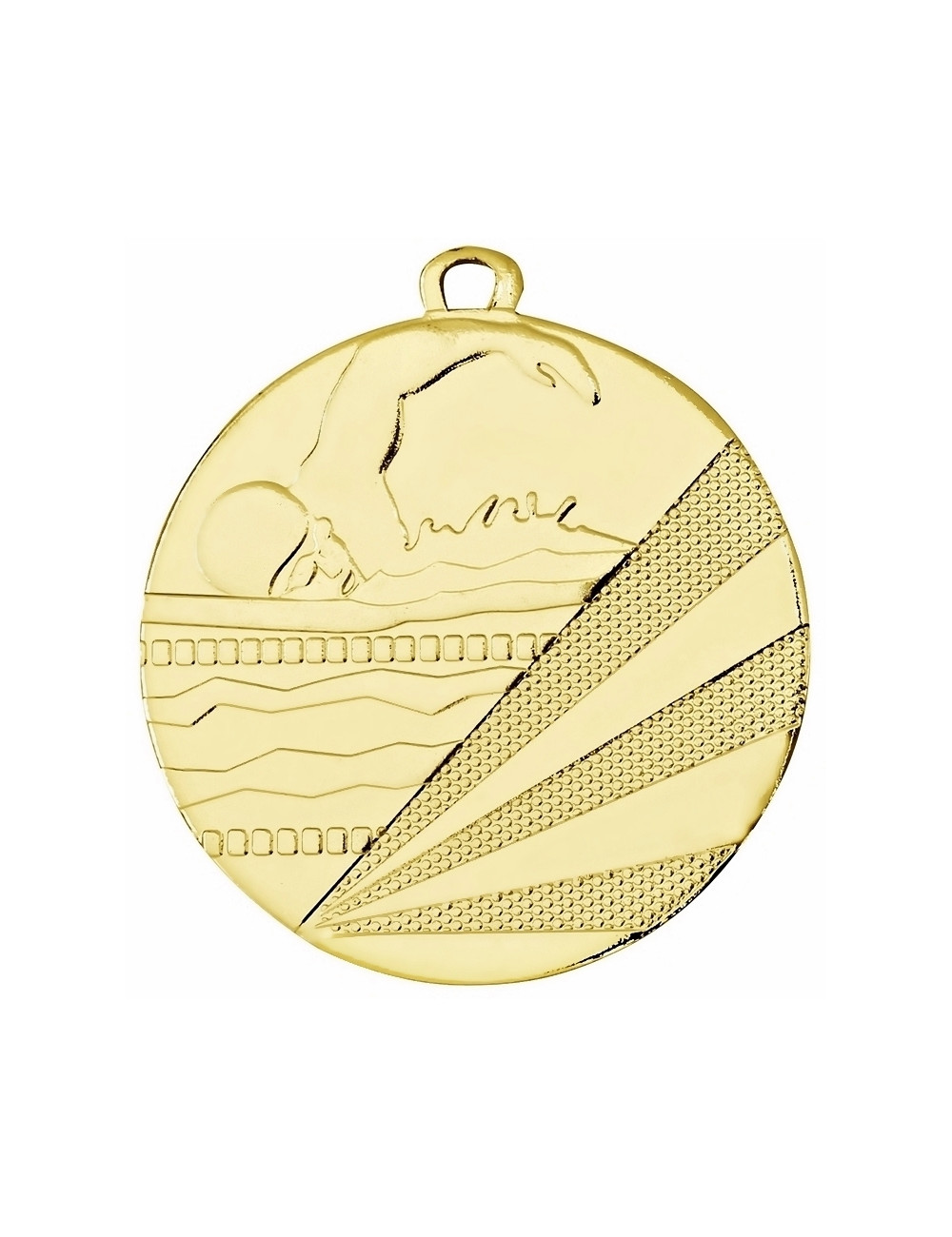MDX015-S   Medal stalowy - PŁYWANIE - kolor srebrny R-50mm