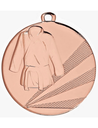 MDX016-B   Medal stalowy - SPORTY WALKI - brązowy R-50mm