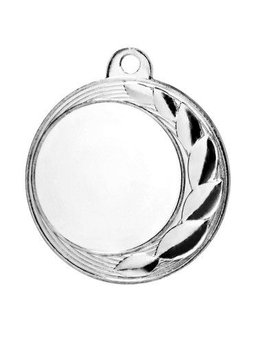 MDX032-S  Medal z miejscem na wklejkę kolor srebrny R-36mm insert-25mm, IRON