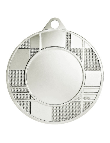 MDX035-S  Medal z miejscem na wklejkę kolor srebrny R-45mm insert-25mm, IRON