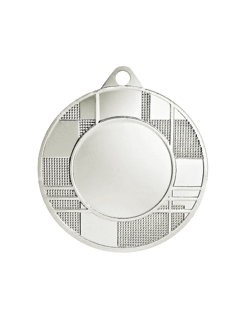 MDX035-S  Medal z miejscem na wklejkę kolor srebrny R-45mm insert-25mm, IRON