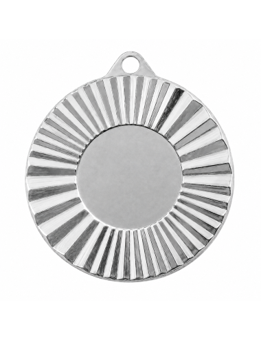 MDX104-S  Medal srebrny z miejscem na wklejkę, średnica R-50mm insert-25mm, grubość 2mm, IRON, color SILVER