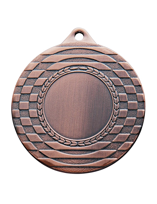 MDX105-B  Medal brązowy z miejscem na wklejkę, średnica R-50mm insert-25mm, grubość 2mm, IRON, color BRONZE