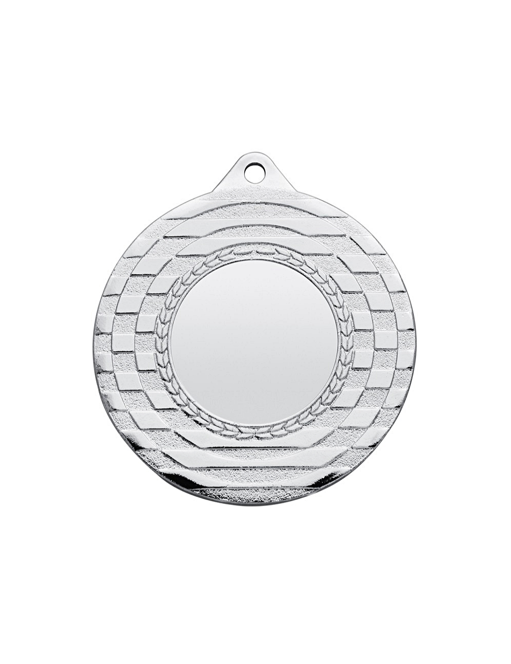MDX105-S  Medal srebrny z miejscem na wklejkę, średnica R-50mm insert-25mm, grubość 2mm, IRON, color SILVER