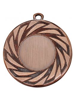 MDX109-B  Medal z miejscem na wklejkę kolor brązowy R-50mm insert-25mm, gr. 2,5mm, IRON