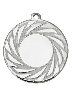 MDX109-S  Medal z miejscem na wklejkę kolor srebrny R-50mm insert-25mm, gr. 2,5mm, IRON