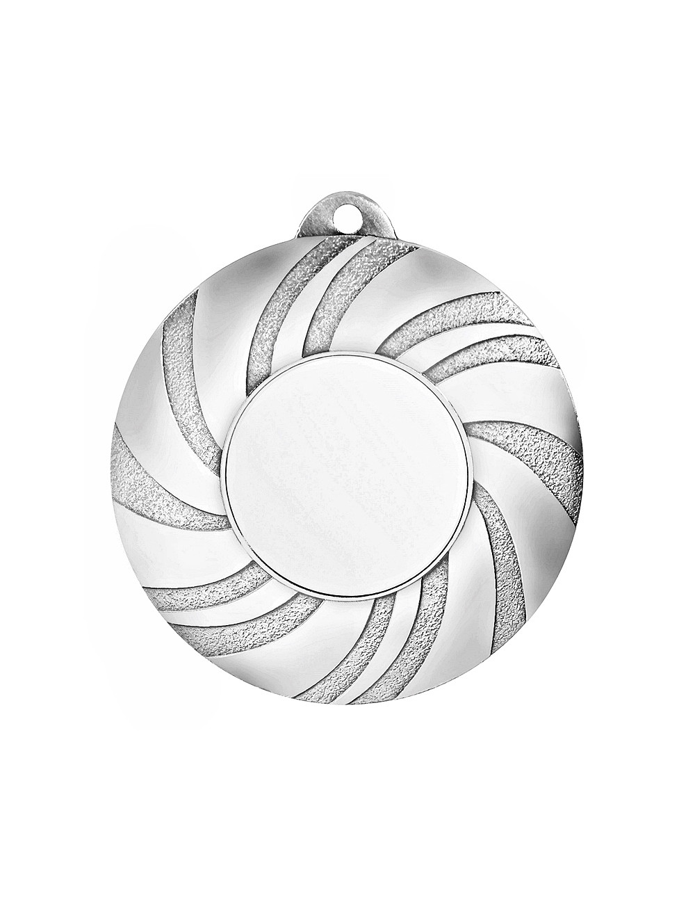 MDX106-S  Medal z miejscem na wklejkę kolor srebrny R-50mm insert-25mm, gr. 2,5mm, IRON