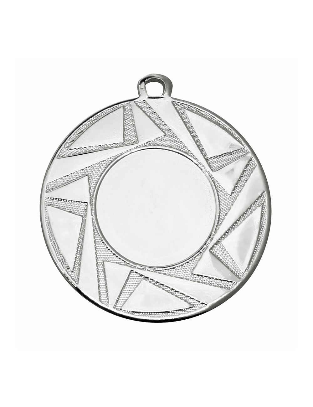 MDX112-S  Medal z miejscem na wklejkę kolor srebrny R-50mm insert-25mm, IRON