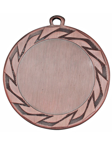 MDX115-B  Medal ogólny z miejscem na wklejkę 50 mm kolor brązowy R-70 mm, grubość 3mm, IRON