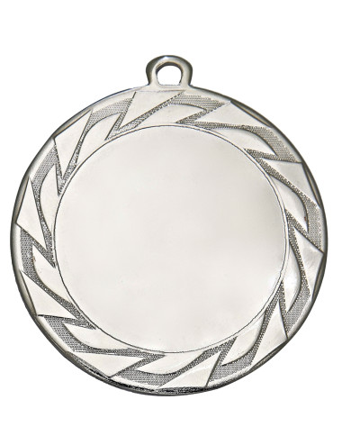 MDX115-S  Medal ogólny z miejscem na wklejkę 50 mm kolor srebrny R-70 mm, grubość 3mm, IRON