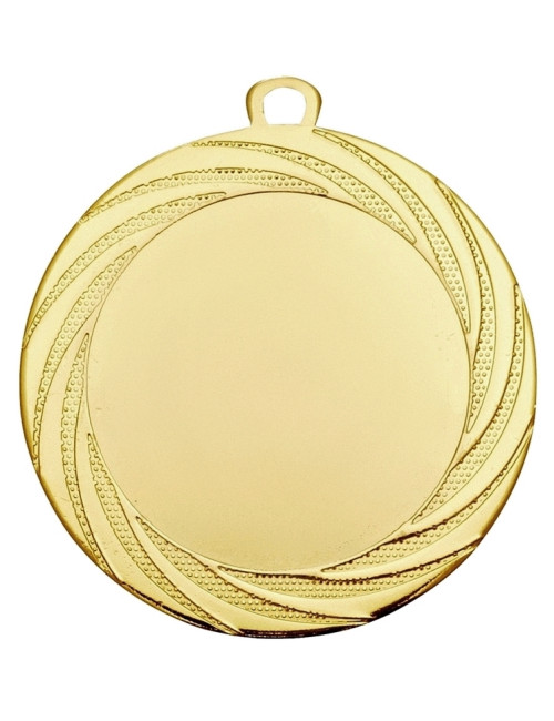 MDX116-G  Medal ogólny z miejscem na wklejkę 50 mm kolor złoty R-70 mm, IRON