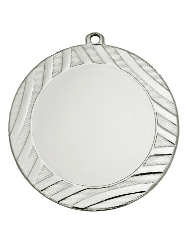 MDX118-S  Medal ogólny z miejscem na wklejkę 50 mm kolor srebrny R-70 mm, IRON
