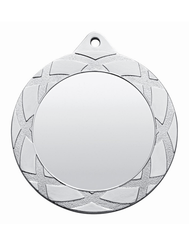 MDX125-S  Medal srebrny z miejscem na wklejkę, średnica R-70mm insert-50mm, grubość 2mm, IRON, color SILVER (code MM654)