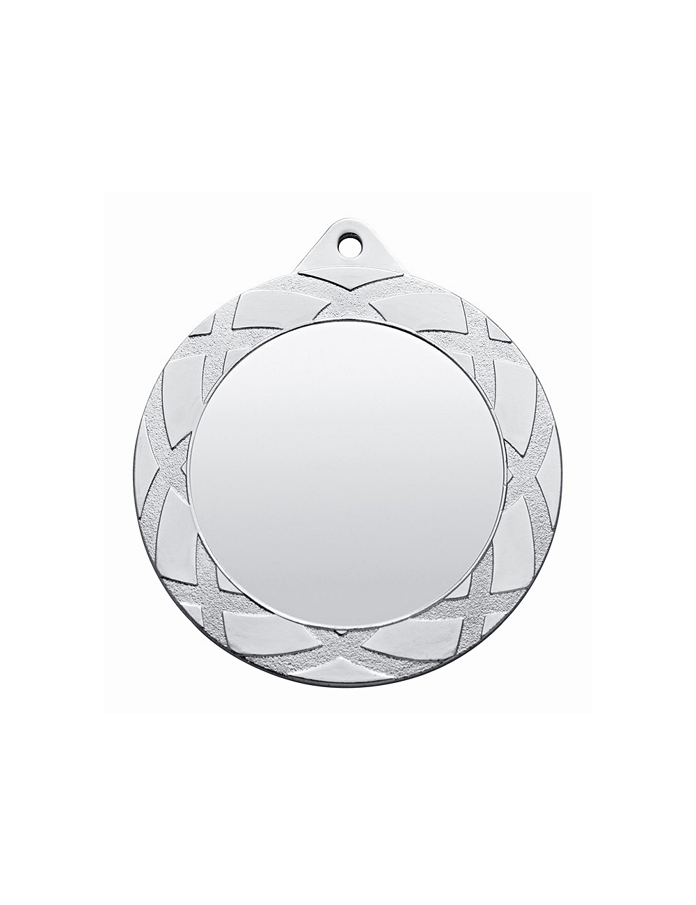 MDX125-S  Medal srebrny z miejscem na wklejkę, średnica R-70mm insert-50mm, grubość 2mm, IRON, color SILVER (code MM654)