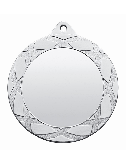 MDX125-S  Medal srebrny z miejscem na wklejkę, średnica R-70mm insert-50mm, grubość 2mm, IRON, color SILVER (code MM654)