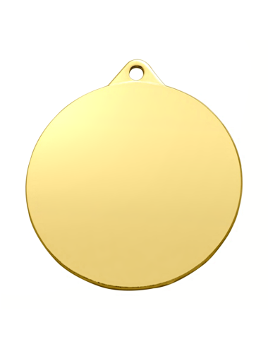 MDX150-G  Medal złoty OGÓLNY do nadruku UV, średnica R-50mm, grubość 2mm, IRON, color GOLD (code MM601)