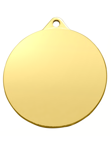 MDX170-G  Medal złoty OGÓLNY do nadruku UV, średnica R-70mm, grubość 2mm, IRON, color GOLD (code MM651)