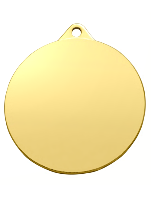 MDX170-G  Medal złoty OGÓLNY do nadruku UV, średnica R-70mm, grubość 2mm, IRON, color GOLD (code MM651)