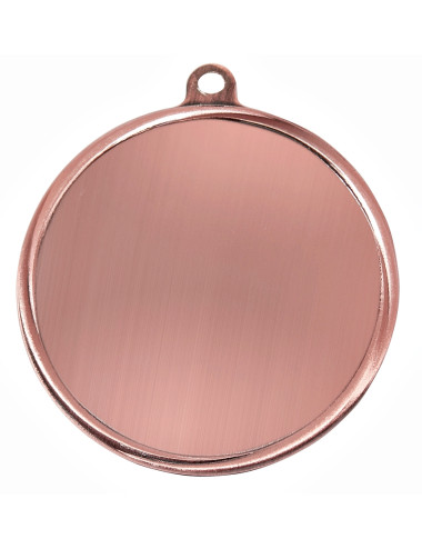 MDX200-B - Medal stalowy bez wkładki aluminiowej - kolor brązowy, średnica 55mm
