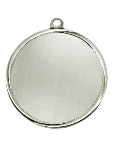 MDX200-S - Medal stalowy bez wkładki aluminiowej - kolor srebrny, średnica 55mm