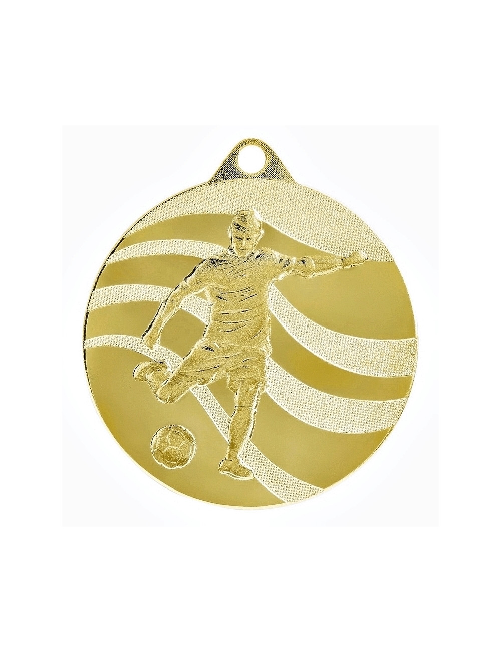 MDX211-S   Medal stalowy - PIŁKA NOŻNA - kolor srebrny, R-50mm, grubość 2mm (prawa autorskie)
