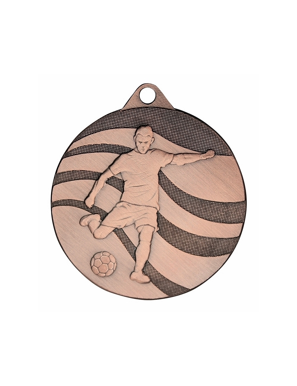 MDX211-S   Medal stalowy - PIŁKA NOŻNA - kolor srebrny, R-50mm, grubość 2mm (prawa autorskie)