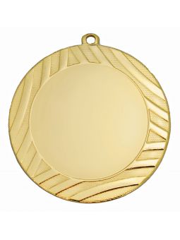 MDX118-G  Medal ogólny z miejscem na wklejkę 50 mm kolor złoty R-70 mm, IRON