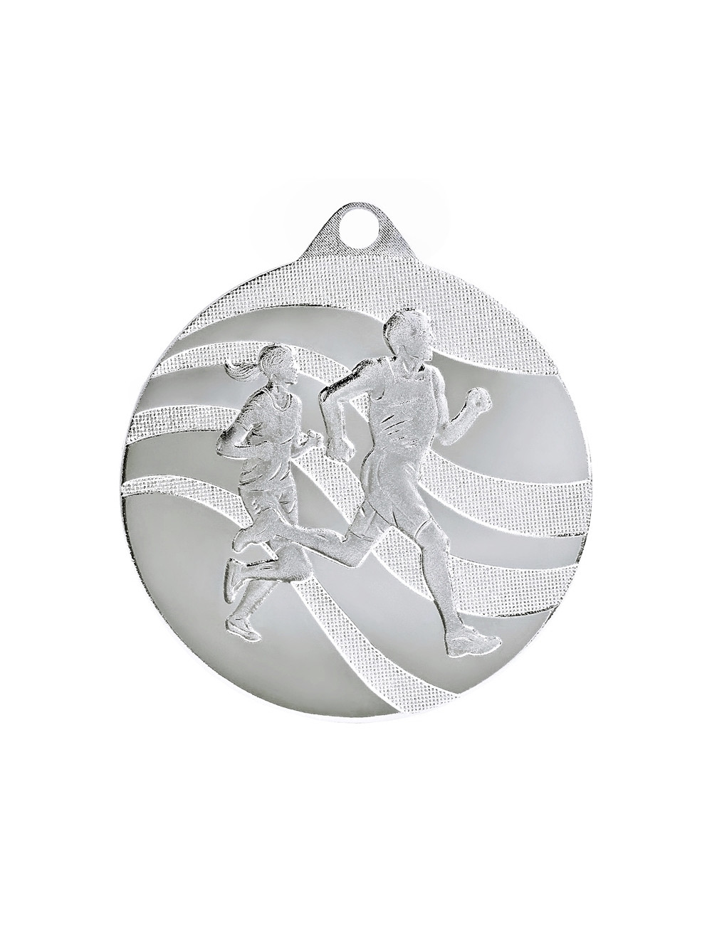 MDX213-S   Medal stalowy - BIEGI - kolor srebrny, R-50mm, grubość 2mm (prawa autorskie)