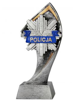 RTX230  Statuetka POLICJA - seria ENJOY,  H-180mm, W-90mm,  (tab.60/68x23 mm )