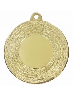 MDX600-G  medal stalowy OGÓLNY insert 25mm, kolor złoty, średnica 50mm, grubość 2mm