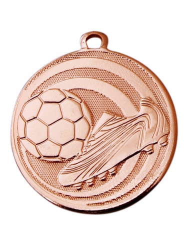 MDX311-B   Medal stalowy - PIŁKA NOŻNA - kolor brązowy, R-45mm, grubość 2mm