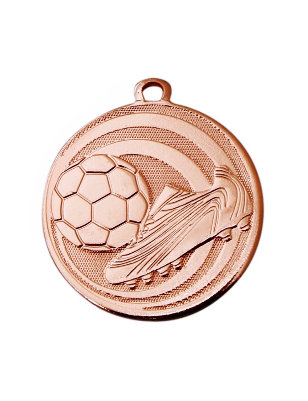MDX311-B   Medal stalowy - PIŁKA NOŻNA - kolor brązowy, R-45mm, grubość 2mm
