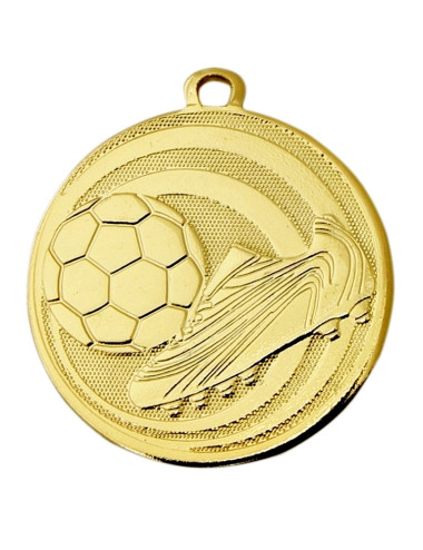 MDX311-G   Medal stalowy - PIŁKA NOŻNA - kolor złoty, R-45mm, grubość 2mm