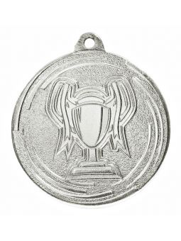 MDX604-S  medal stalowy PUCHAREK, kolor srebrny, średnica 50mm, grubość 2mm