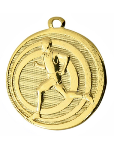 MDX312-G   Medal stalowy - BIEGI - kolor złoty, R-45mm, grubość 2mm