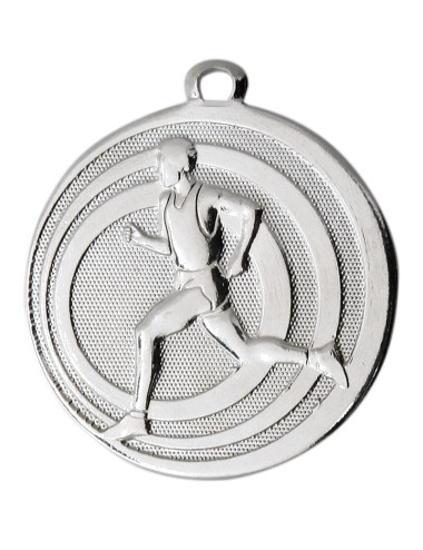 MDX312-S   Medal stalowy - BIEGI - kolor srebrny, R-45mm, grubość 2mm