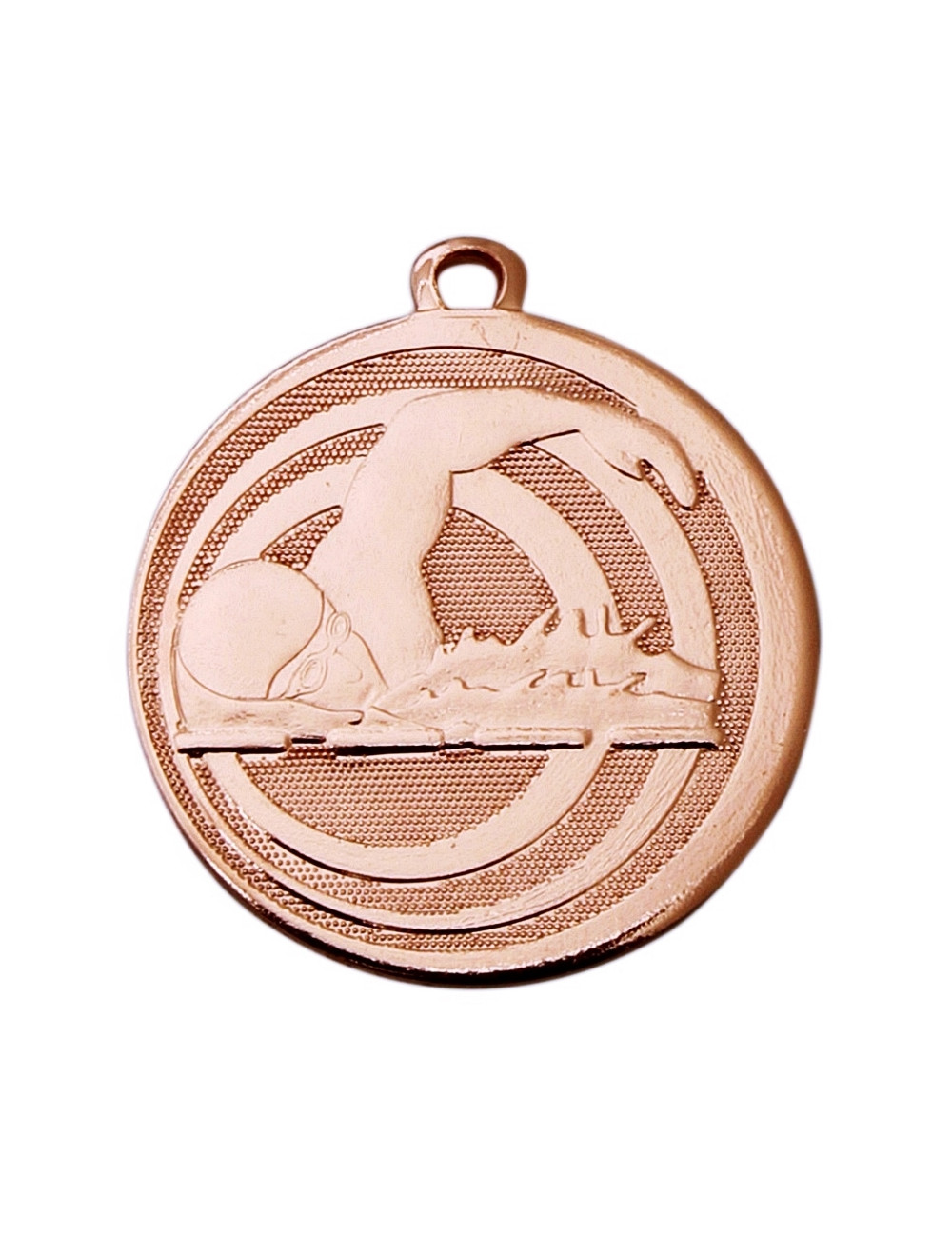 MDX313-B   Medal stalowy - PŁYWANIE - kolor brązowy, R-45mm, grubość 2mm