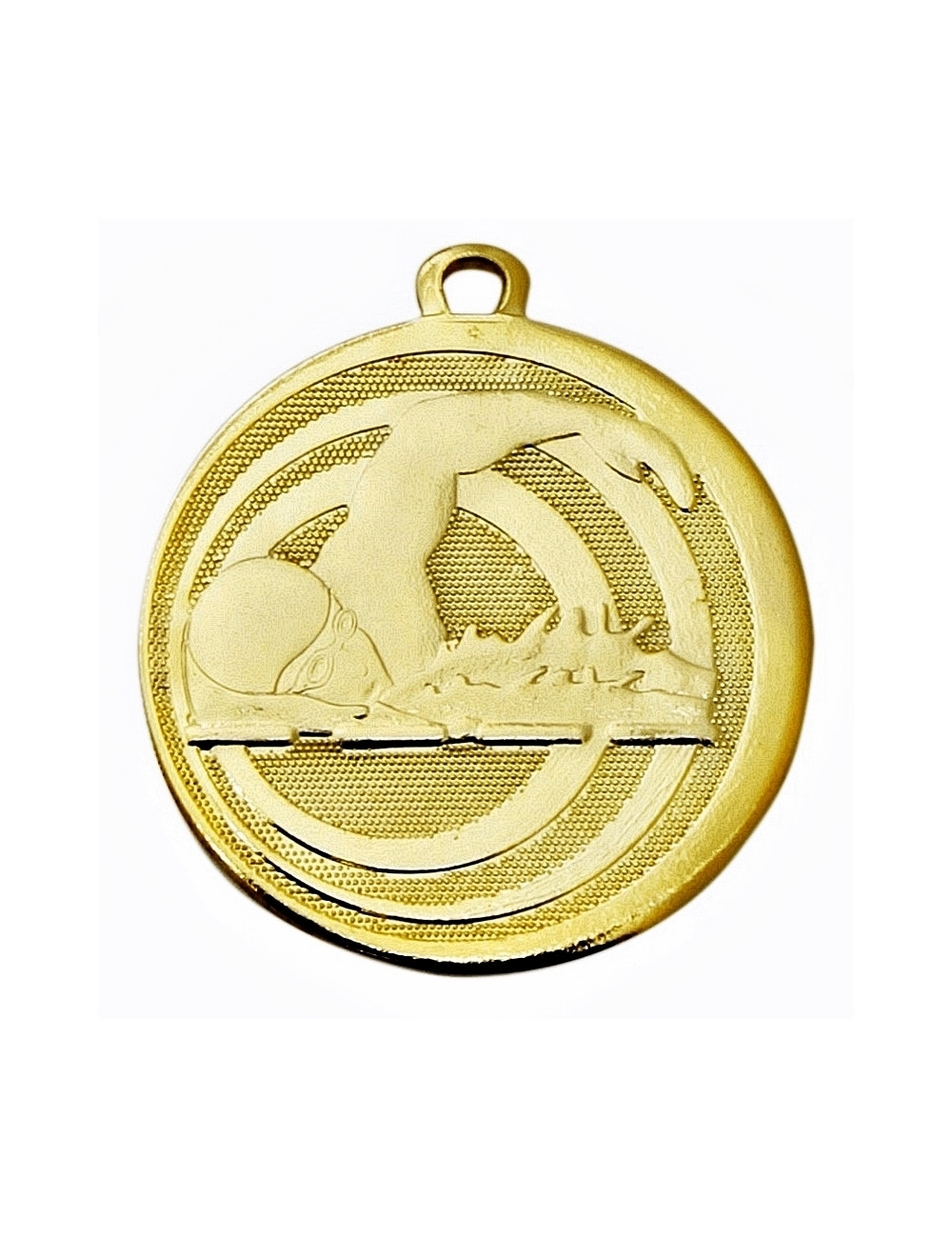 MDX313-G   Medal stalowy - PŁYWANIE - kolor złoty, R-45mm, grubość 2mm