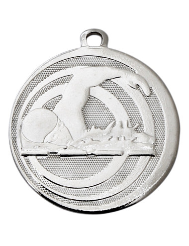 MDX313-S   Medal stalowy - PŁYWANIE - kolor srebrny, R-45mm, grubość 2mm