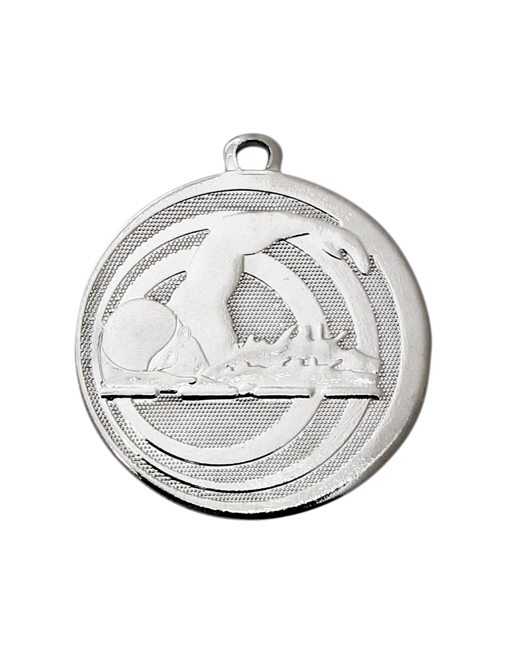 MDX313-S   Medal stalowy - PŁYWANIE - kolor srebrny, R-45mm, grubość 2mm