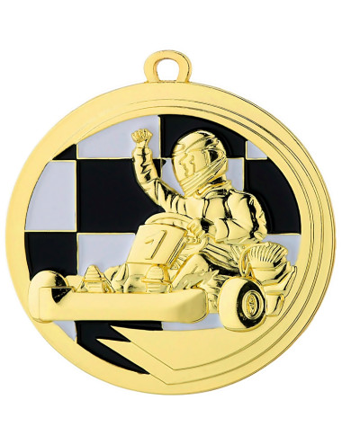 MDX39-G  Medal KARTING - kolor złoty, średnica  R-50mm