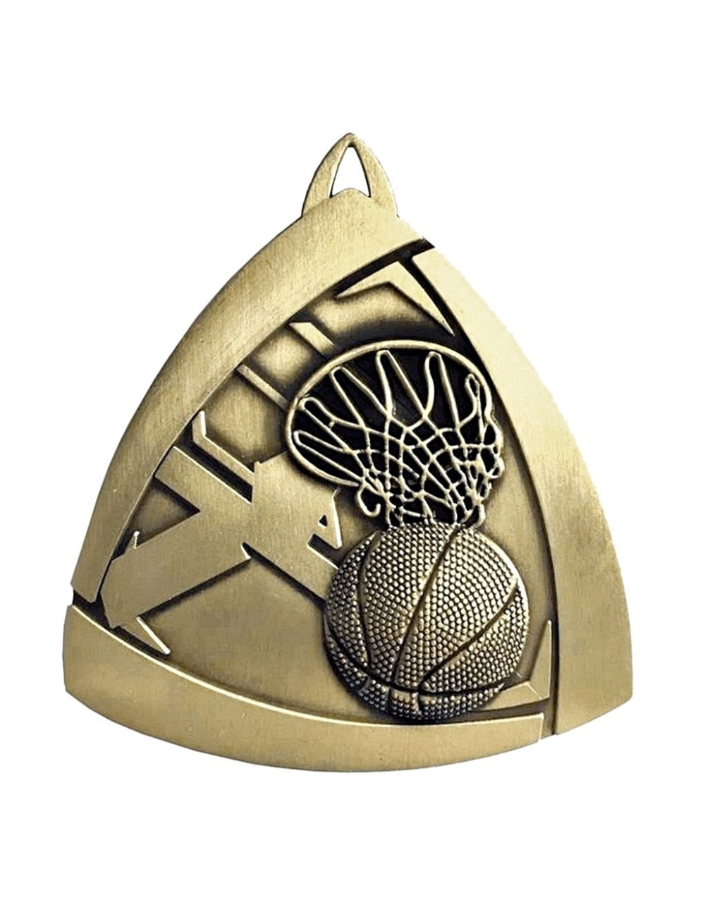 MDX408-AG  - Medal KOSZYKÓWKA, kolor antyczne złoto, średnica 55mm 