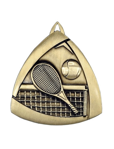 MDX409-AG  - Medal TENIS ZIEMNY, kolor antyczne złoto, średnica 55mm 