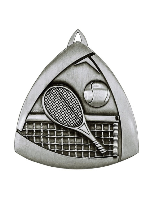 MDX409-AS  - Medal TENIS ZIEMNY, kolor antyczne srebro, średnica 55mm